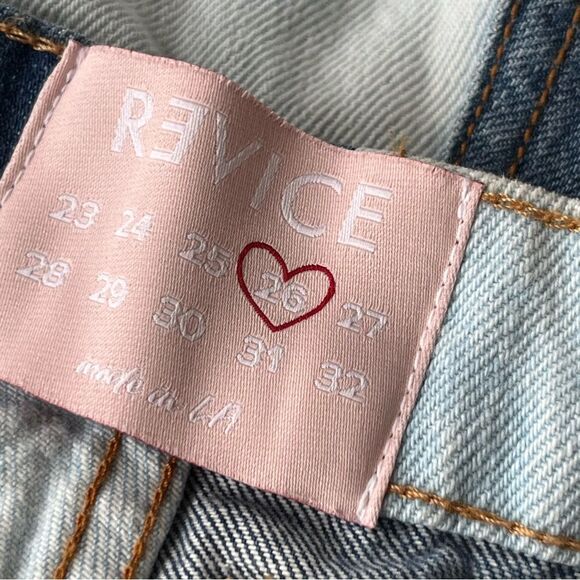 REVICE Denim 2-Tone Denim with Button Fly Size 26 Straight Leg - Picture 11 of 11